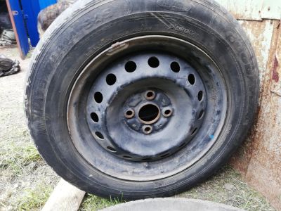 Лот: 14344425. Фото: 1. Летние колеса 4x100 goodyear gt-eco... Шины на дисках