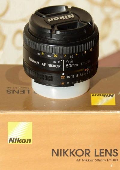 Лот: 5037733. Фото: 1. объектив Nikon AF 50mm f 1.8D... Объективы
