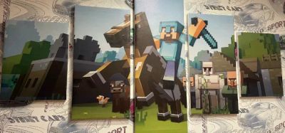 Лот: 23242328. Фото: 1. Модульная картина Minecraft. Произведения