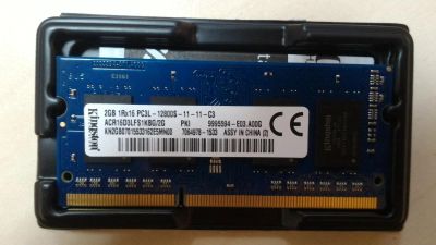 Лот: 7000038. Фото: 1. SO-DIMM DDR3L 2GB Kingston. Оперативная память