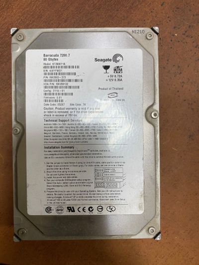 Лот: 16539118. Фото: 1. Неисправный жесткий диск Seagate... Жёсткие диски (HDD)
