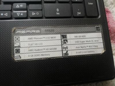 Лот: 11585194. Фото: 1. Acer Aspire 5552g необходим реболл. Ноутбуки