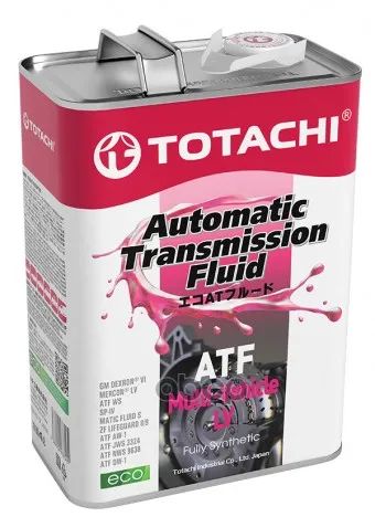 Лот: 21878239. Фото: 1. Totachi Atf Multi-Vehicle Lv 4Л... Другое (автозапчасти)