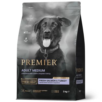 Лот: 24834299. Фото: 1. Premier Dog Adult Medium сухой... Корма