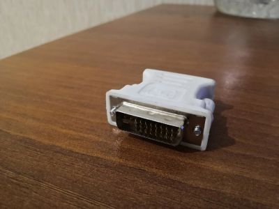 Лот: 15075817. Фото: 1. Рабочий переходник VGA на DVI-I. Шлейфы, кабели, переходники