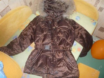Лот: 2174845. Фото: 1. Пуховик коричневый зима. Верхняя одежда