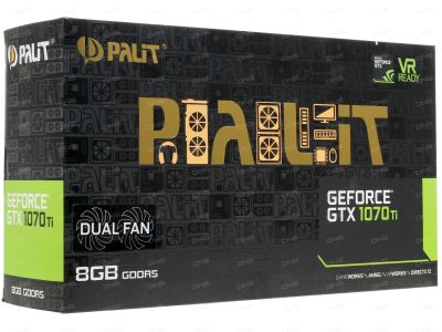 Лот: 17181420. Фото: 1. Видеокарта Palit GeForce GTX 1070... Видеокарты