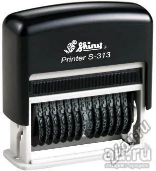 Лот: 14313929. Фото: 1. SHINY S-313 - нумератор (h 3 мм... Печати, штампы, оснастки