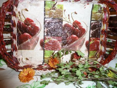 Лот: 3568938. Фото: 1. Салфетка для декупажа'' Вишенка... Декупаж