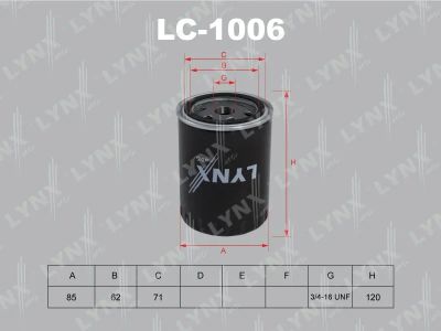 Лот: 13356860. Фото: 1. Lynx LC-1006 Масляный фильтр. Расходные материалы