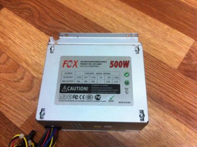 Лот: 4675424. Фото: 1. Блок питания FOX 500W. Корпуса, блоки питания