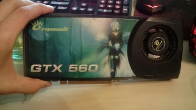 Лот: 11563508. Фото: 1. Видеокарта Manli GTX 560 1024мб. Видеокарты