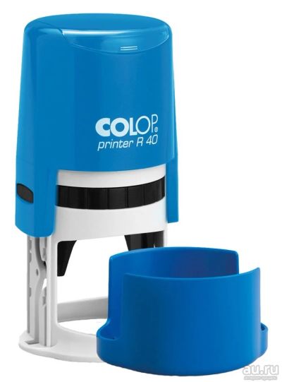 Лот: 13989399. Фото: 1. Colop printer R40 (d 42 мм, синяя... Печати, штампы, оснастки