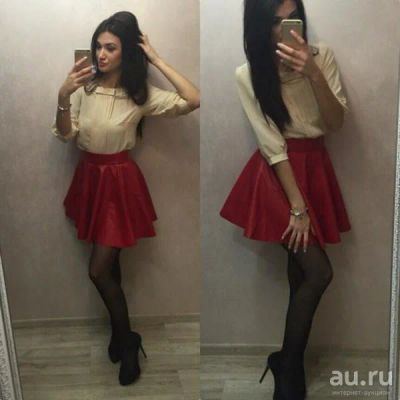 Лот: 13049633. Фото: 1. юбка кожаная 42р. Юбки