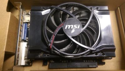 Лот: 9743899. Фото: 1. Видеокарта 2Gb PCI-E DDR3 MSI... Видеокарты