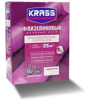 Лот: 12930093. Фото: 1. Клей Krass флизелиновый для структурных... Клеи, герметики, пена монтажная, клейкие ленты