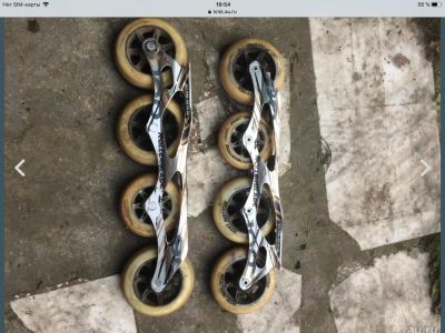 Лот: 10965111. Фото: 1. Rollerblade( рама) 100мм. Роликовые коньки, скейтборды, самокаты