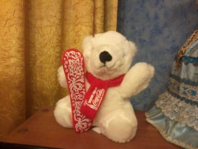 Лот: 3607234. Фото: 1. мишка из Coca-Cola. Остальная сувенирная продукция