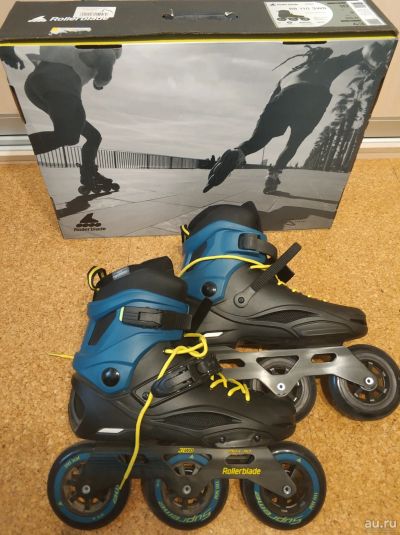 Лот: 17763990. Фото: 1. Роликовые коньки Rollerblade 110мм... Роликовые коньки, скейтборды, самокаты