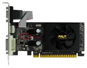 Лот: 5796711. Фото: 1. Palit GeForce 210 589Mhz PCI-E... Видеокарты