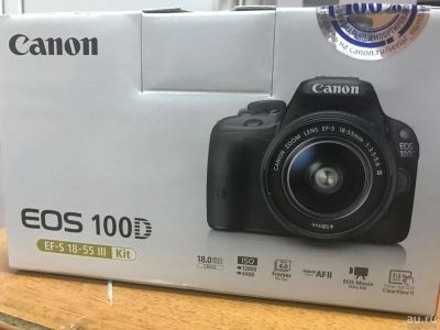 Лот: 9385109. Фото: 1. Продам Фотоаппарат Canon EOS 100D... Цифровые зеркальные