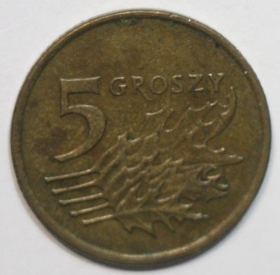 Лот: 5333225. Фото: 1. 5 грошей 1991 год. Польша. Европа