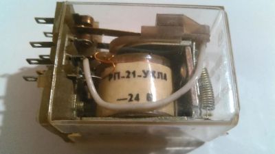 Лот: 13433263. Фото: 1. РЕЛЕ РП 21 24v. Реле, тумблеры, переключатели
