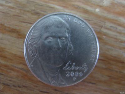 Лот: 15078290. Фото: 1. США 5 центов 2006 года. Америка