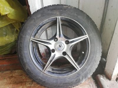 Лот: 14357436. Фото: 1. Литые колеса bridgestone blizzak... Шины на дисках
