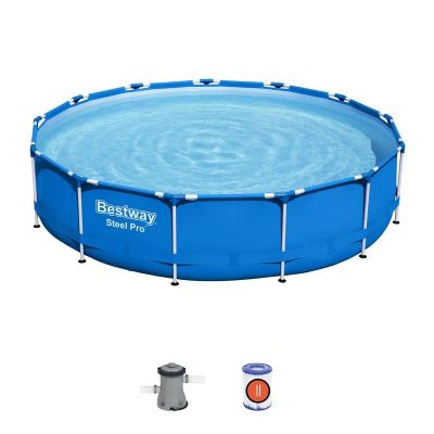 Лот: 22365607. Фото: 1. Каркасный бассейн 396x84см Bestway... Бассейны, аксессуары и комплектующие