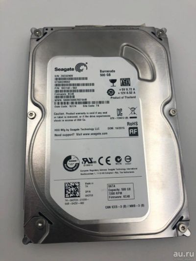 Лот: 18206859. Фото: 1. 3.5" 500 Gb Seagate Z6EQEN0V. Жёсткие диски (HDD)