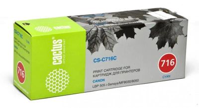 Лот: 24949823. Фото: 1. Картридж_лазерный Cactus CS-C716C... Картриджи, расходные материалы