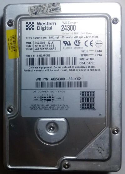 Лот: 4750706. Фото: 1. HDD / Western Digital / Model... Жёсткие диски (HDD)