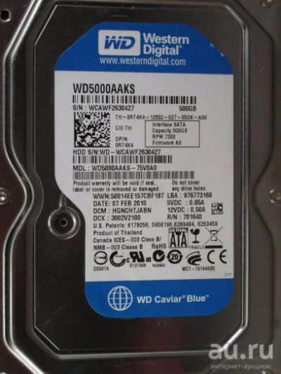 Лот: 8810791. Фото: 1. Жесткий диск Western Digital WD... Жёсткие диски (HDD)
