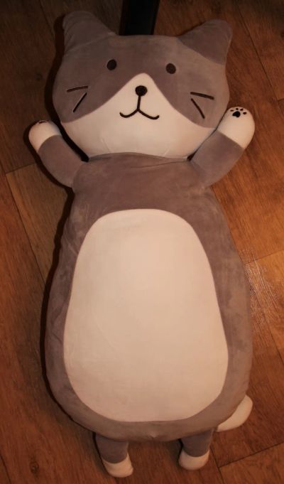 Лот: 19953894. Фото: 1. Игрушка мягкая подушка кот. Мягкие