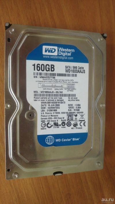 Лот: 13869195. Фото: 1. Жесткий диск, hdd, WD, western... Жёсткие диски (HDD)