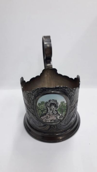 Лот: 16270633. Фото: 1. подстаканник со вставкой(памятник... Предметы интерьера и быта