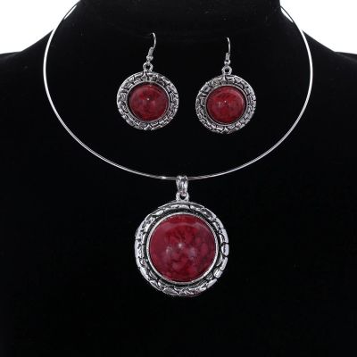 Лот: 5513813. Фото: 1. Комплект. Тибетское серебро. Смола... Комплекты изделий
