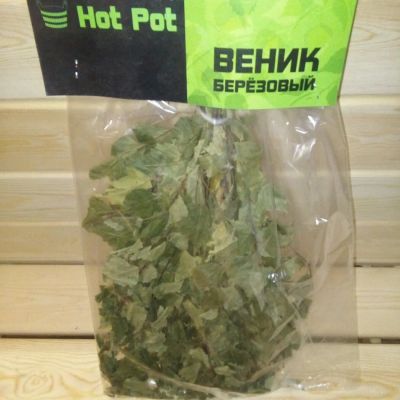 Лот: 11308179. Фото: 1. Веник березовый малый в упаковке... Банные принадлежности