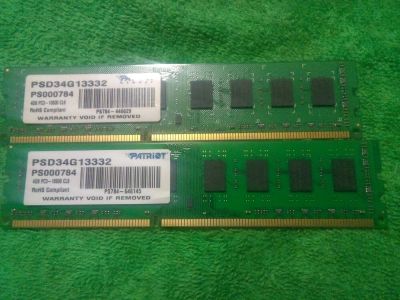 Лот: 12426929. Фото: 1. DDR3 1333 8gb patriot. Оперативная память