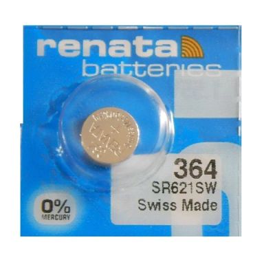 Лот: 21515592. Фото: 1. Эл/пит SR-621sw (R364) RENATA... Батарейки, аккумуляторы, элементы питания