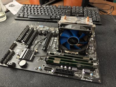 Лот: 24889238. Фото: 1. A4 7300 + Gigabyte GA-F2A85X-D2H... Комплекты запчастей