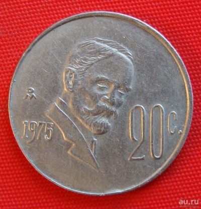Лот: 1581804. Фото: 1. (№580-2/LF) 20 сентаво 1975 (Мексика... Америка