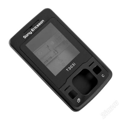 Лот: 1740655. Фото: 1. Корпус Sony Ericsson T303 (черный... Корпуса, клавиатуры, кнопки