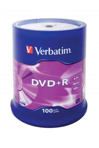 Лот: 4550611. Фото: 1. Диск DVDR Verbatim 4.7Gb 16x Cake... CD, DVD, BluRay