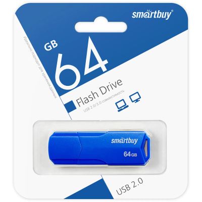 Лот: 20679725. Фото: 1. 64GB накопитель Smartbuy CLUE... USB-флеш карты