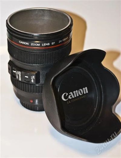 Лот: 862111. Фото: 1. Кружка-объектив.(термо) CANON... Сувенирные мелочи