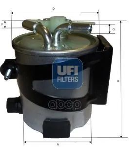 Лот: 21863964. Фото: 1. Фильтр Топливный UFI арт. 55.430... Топливная система