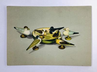 Лот: 23297272. Фото: 1. Мастер Завойкин С. И. Чайки. Открытка... Открытки, конверты