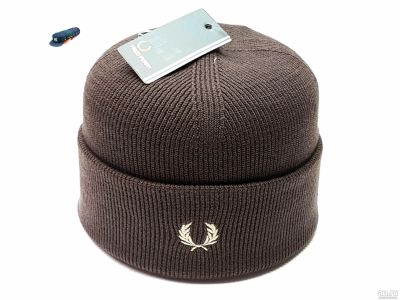 Лот: 18229651. Фото: 1. Шапка Fred Perry (коричневый). Головные уборы